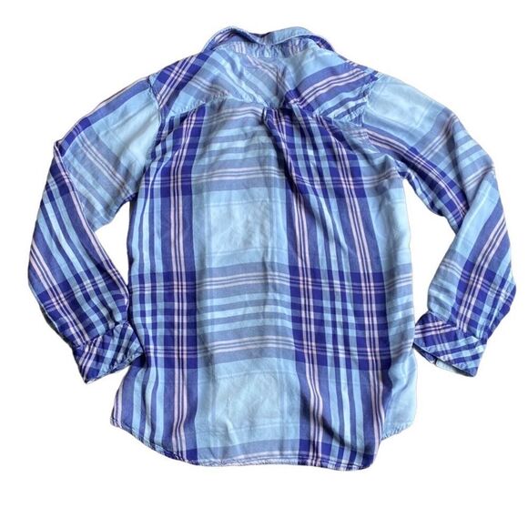 Rails Carmen Plaid Button Down Double Pocket Shirt Medium - Picture 3 of 6